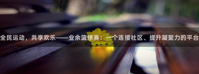  意昂体育app正版下载官网：全民运动，共享欢乐——业余篮球赛